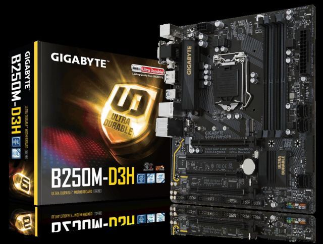 GA-B250M-D3H INTEL B250 1151 DDR4 2400MHZ HDMI&DVI-D ANAKART