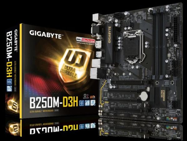 GA-B250M-D3H INTEL B250 1151 DDR4 2400MHZ HDMI&DVI-D ANAKART
