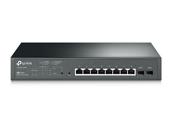 T1500G-10MPS 8 Port 10/100/1000Mbps Smart POE Switch