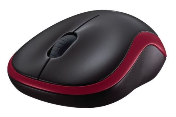 910-002237 M185 Optik 1000DPI Kırmızı Siyah Mouse