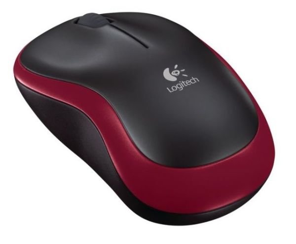 910-002237 M185 Optik 1000DPI Kırmızı Siyah Mouse