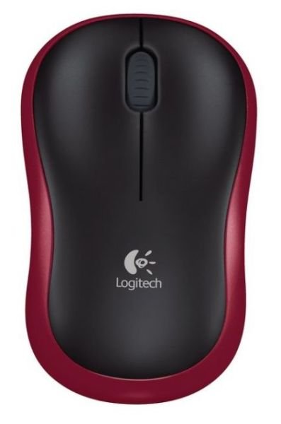 910-002237 M185 Optik 1000DPI Kırmızı Siyah Mouse