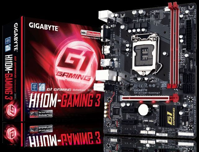 GA-H110M-GAM-3 Intel H110 1151 DDR4 2133MHz VGA/HDMI Gaming Anakart