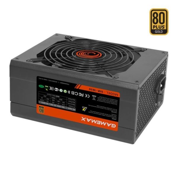 GAMEMAX1650W 1650W Kutulu 80+Gold 14cm Fanlı 7XSATA Power Supply