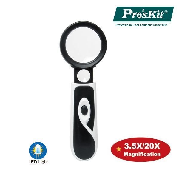 MA-023 3.5X/20X LED Lambalı Büyüteç