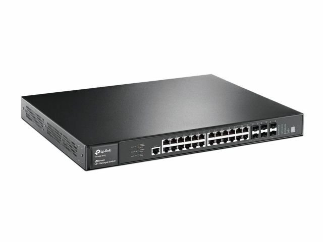 T3700G-28TQ 24 Port 10/100/1000Mbps 4 SFP 10G Jetstream Yönetilebilir Switch