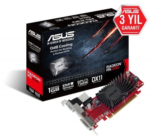 R5230-SL-1GD3-L R5 230 1GB 64B DDR3 HDMI/DSUB/DVI Nvidia Ekran Kartı
