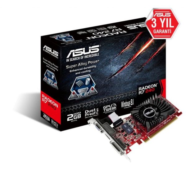 R7240-2GD3-L R7 240 2G 128b DDR3 LP DVID-HDMI AMD EKRAN KARTI