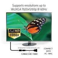 CAC-1000 DVI-D Tek Bağlantı Pasif Adaptör DisplayPort Çevirici