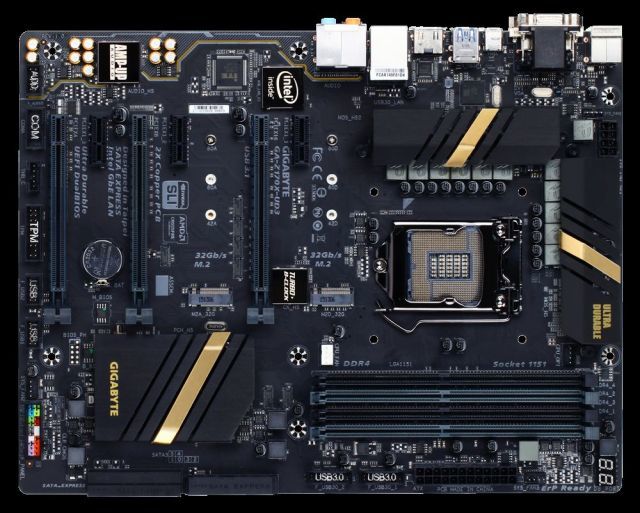 GA-Z170-D3H Intel Z170 1151 DDR4 2133MHz DVI/HDMI Anakart