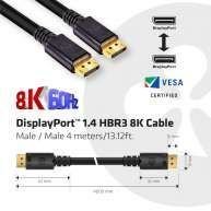 CAC-1069B DisplayPort 1.4 HBR3 8K Kablo M / M 4m / 13.12ft