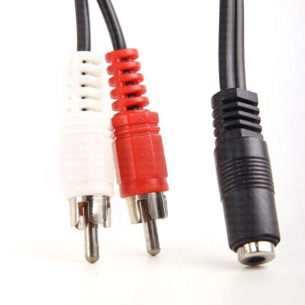 DK-CB-AU35XRCA 0.15 Metre 3.5mm 2xRCA Stereo Ses Kablosu