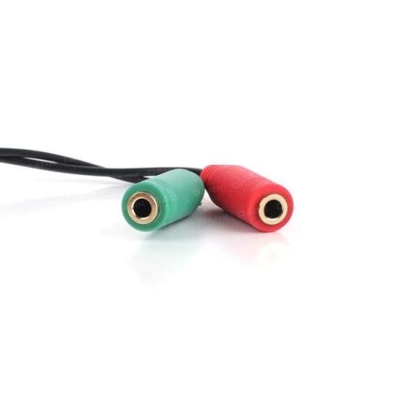 DK-CBAUC01 2x3.5Mm Stereo Dişi - 4pin 3.5Mm Stereo Erkek Kablo