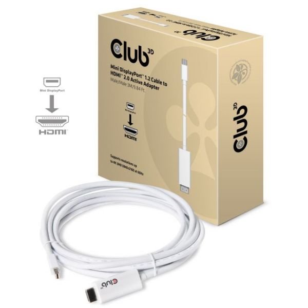 CAC-1173 3 Metre 4K Mini DisplayPort HDMI Kablo