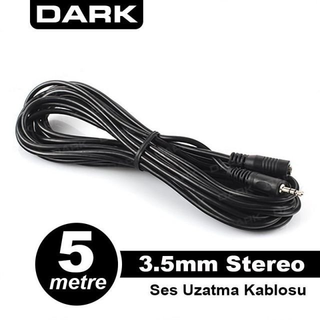DK-CB-AUEXTL500 5M 3.5Mm Jak Ses Uzatma Kablosu