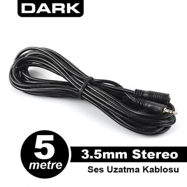 DK-CB-AUEXTL500 5M 3.5Mm Jak Ses Uzatma Kablosu