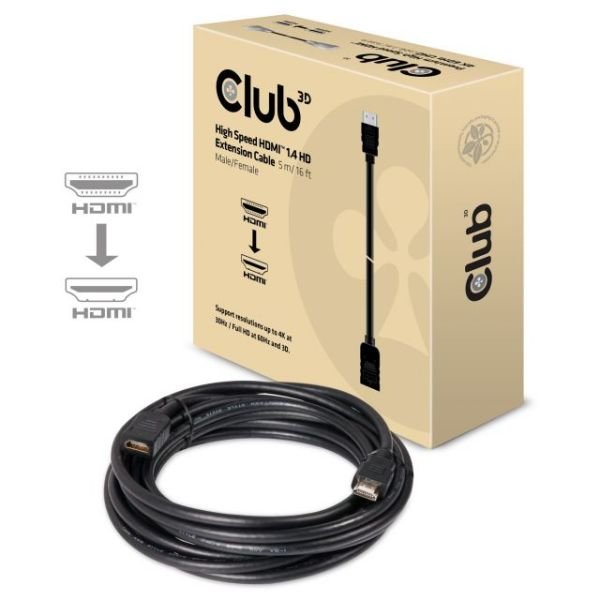CAC-1320 5M(M/F) 16.40ft Yüksek Hızlı HDMI 1.4 HD Uzatma Kablosu