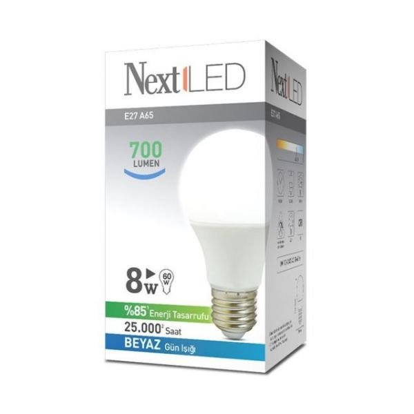 YE-E27AL-8WB 8W E27 Beyaz Led Ampul