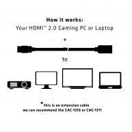 CAC-1321 3M HDMI 2.0 UHD Erkek-Dişi Çevirici Kablo