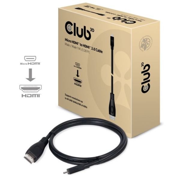 CAC-1351 1M M/M 3.28ft Micro HDMI 2.0 4K HDMI Görüntü Kablosu