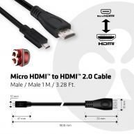 CAC-1351 1M M/M 3.28ft Micro HDMI 2.0 4K HDMI Görüntü Kablosu