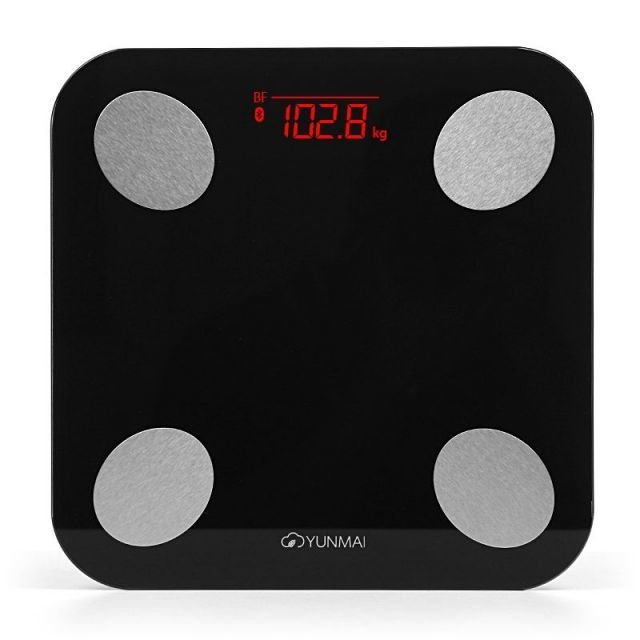 YUM1690B M1690 Vücut Analizli Bluetooth Siyah Akıllı Tartı