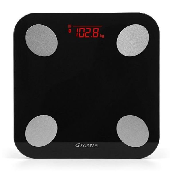 YUM1690B M1690 Vücut Analizli Bluetooth Siyah Akıllı Tartı