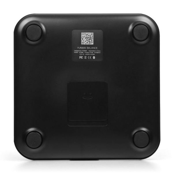 YUM1690B M1690 Vücut Analizli Bluetooth Siyah Akıllı Tartı