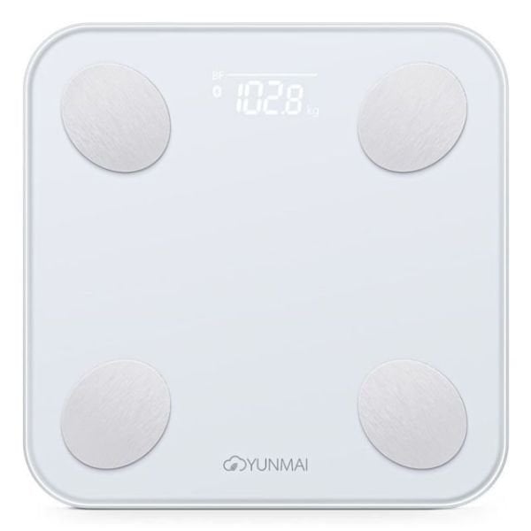 YUM1690W M1690 Vücut Analizli Bluetooth Beyaz Akıllı Tartı