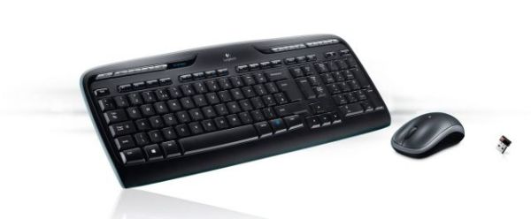 920-003988 MK330 Kablosuz Q Multimedya TR Siyah Klavye,Mouse Set