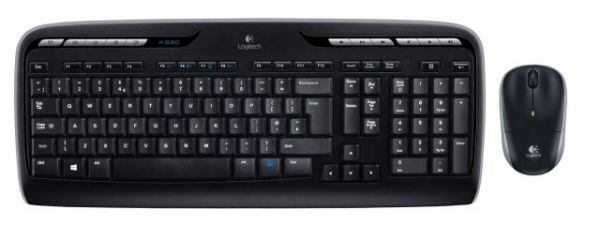 920-003988 MK330 Kablosuz Q Multimedya TR Siyah Klavye,Mouse Set