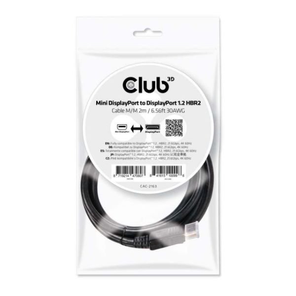 CAC-2163 2M Mini Display Port-DP 1.2 Görüntü Kablosu