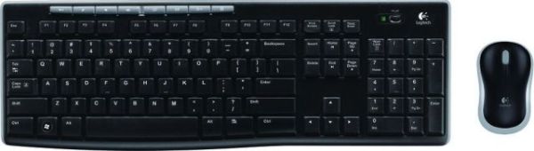 920-004525 MK270 Kablosuz Q Multimedya TR Siyah Klavye,Mouse Set