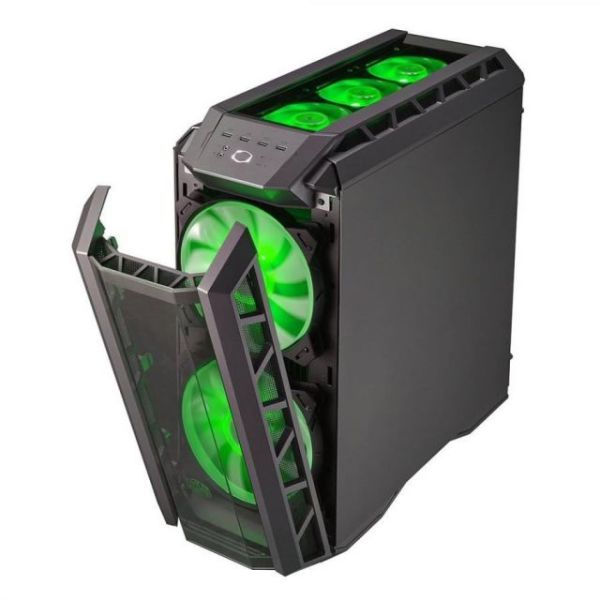 MCM-H500P-MGNN-SM0 Tempered Glass 2x200mm RGB Led Fanlı Super Mid Tower Gaming Kasa
