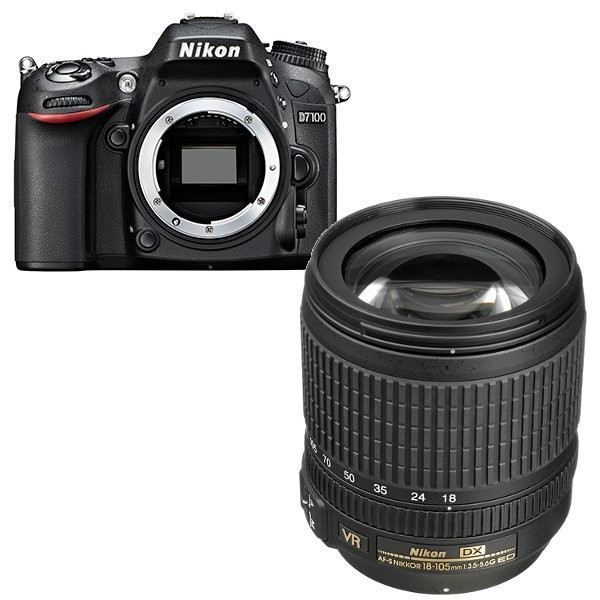18208934744 21MP 3''LCD D7100 Kit 18-105VR DSLR Fotoğraf Makinesi
