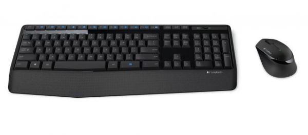 920-006514 MK345 Kablosuz Q TR Multimedya Siyah Klavye,Mouse Set