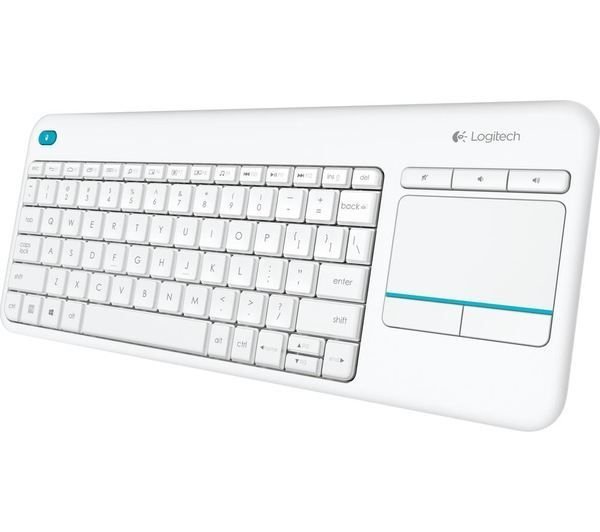920-007150 K400 Plus Kablosuz Touchpad Beyaz Klavye