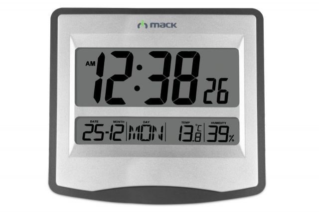 MCT-9115 Dijital Duvar-Masa Saati Gri