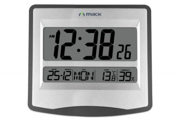 MCT-9115 Dijital Duvar-Masa Saati Gri