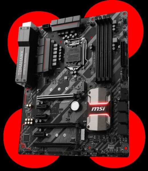 Z270TOMAHAWK Intel Z270 1151 DDR4 3800MHz HDMI/DVI Gaming Anakart