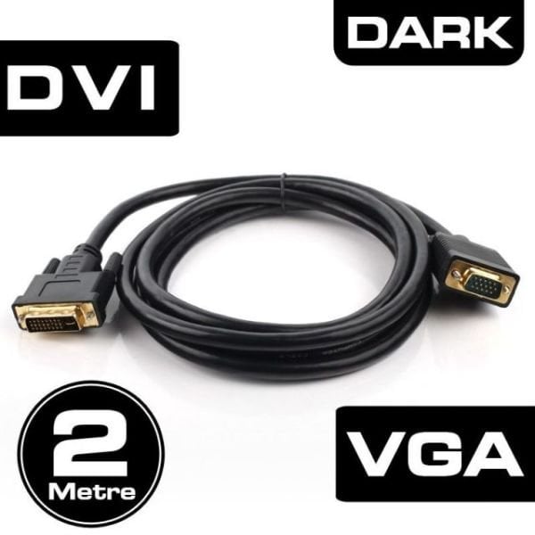 DK-CB-DVIXVGAL200 2M VGA-DVI 24+5 Çift Yönlü Görüntü Kablosu