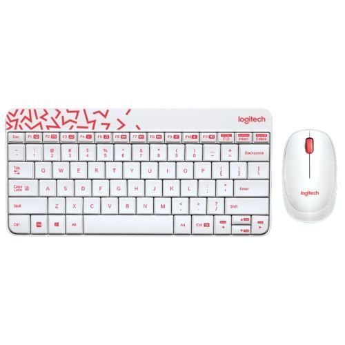 920-008214 MK240 Kablosuz Q TR Beyaz Klavye,Mouse Set