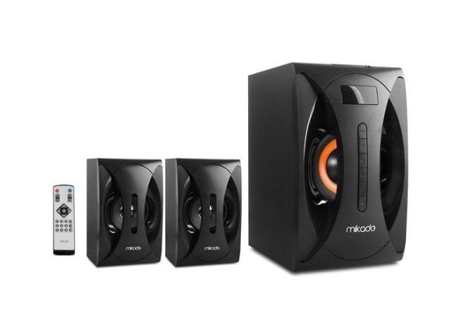 MD-1312 2+1 USB,SD,FM Destekli Multimedia Siyah Hoparlör