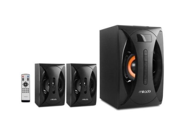 MD-1312 2+1 USB,SD,FM Destekli Multimedia Siyah Hoparlör