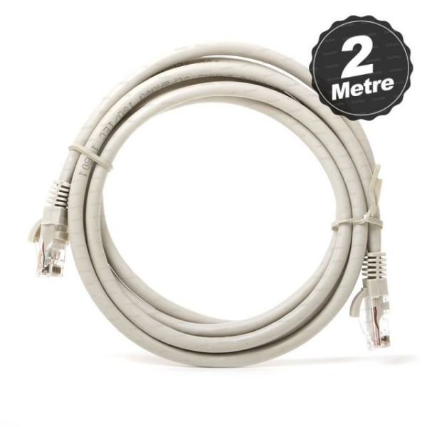 DK-CB-NT6U200G CAT6 2M UTP Awg 24/7 Bakır Gri Patch Network Kablosu