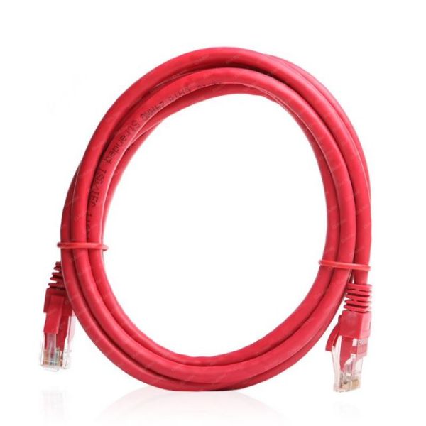 DK-CB-NT6U200R CAT6 2M Cu Awg 24/7 UTP Kırmızı Patch Network Kablosu