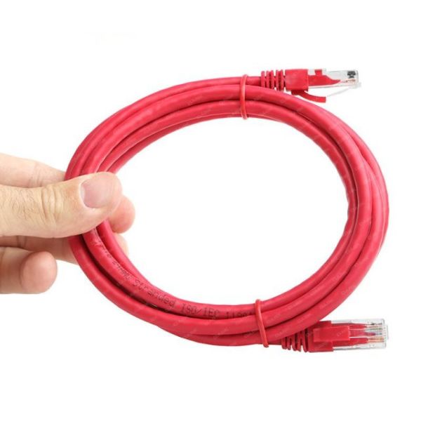 DK-CB-NT6U200R CAT6 2M Cu Awg 24/7 UTP Kırmızı Patch Network Kablosu