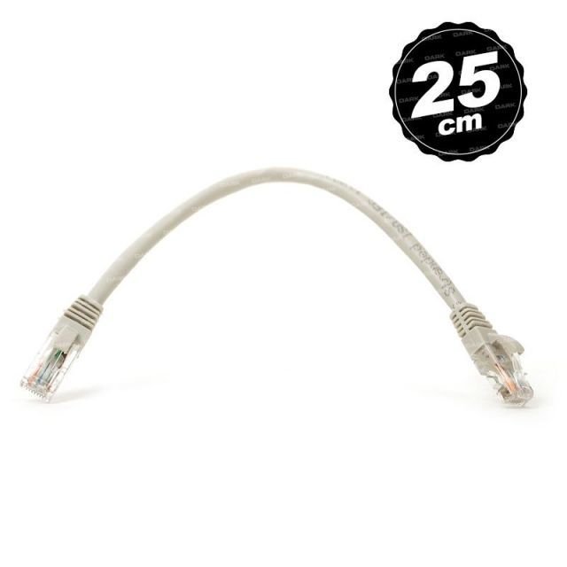 DK-CB-NT6U25G CAT6 0.25M UTP Awg 24/7 Bakır Gri Network Kablosu
