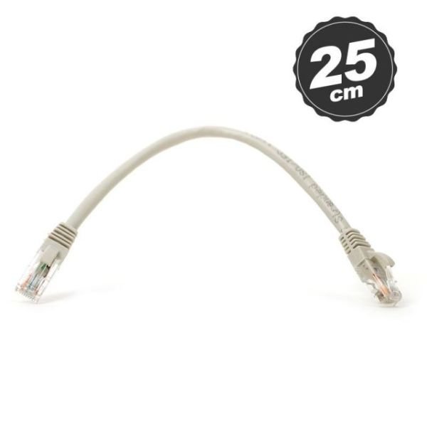 DK-CB-NT6U25G CAT6 0.25M UTP Awg 24/7 Bakır Gri Network Kablosu