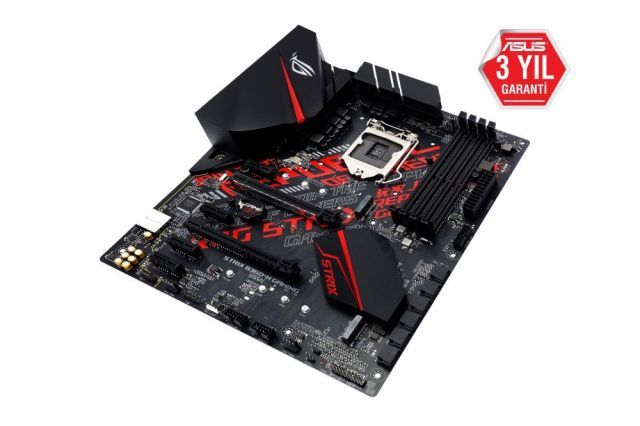ROG-STRIX-B360-H-G Intel B360 1151 DDR4 2666MHz HDMI/DVI M2 USB3.1 AURA RGB Anakart